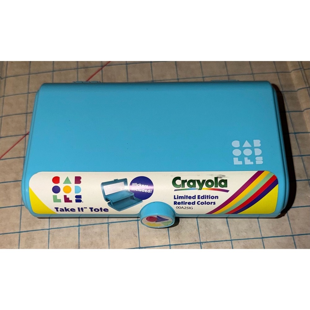 Caboodles x Crayola Take It Tote Limited Edition Retired Colors Blue